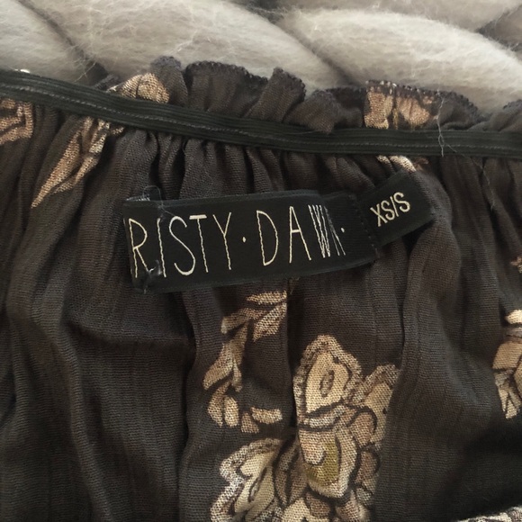 Christy Dawn set in black floral pattern size XS - Picture 5 of 8